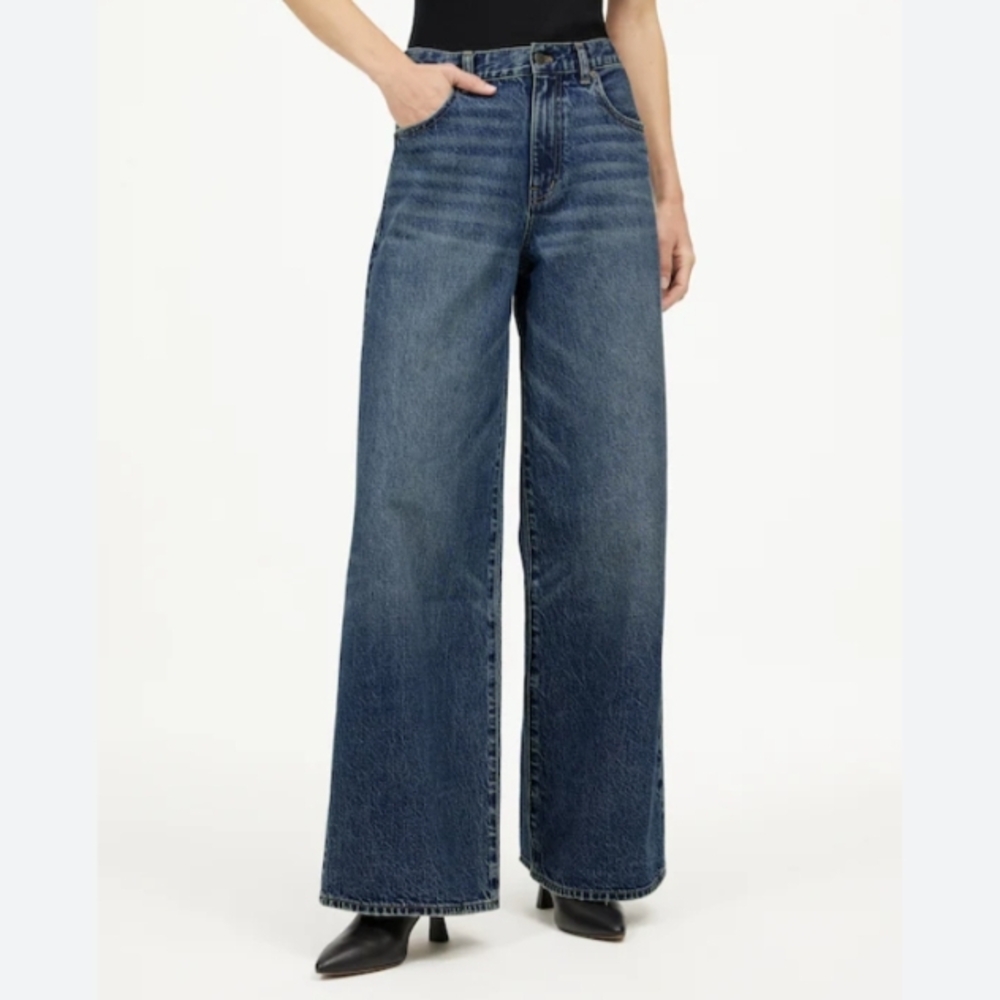 Madewell Superwide Leg Jeans in Concho Wash